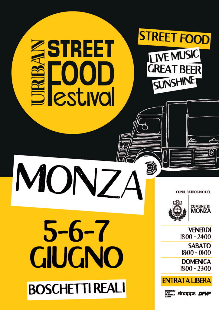 LOCANDINA GIUSTA_2 Locandina Urban Street Food Festival Monza, 5-7 giugno